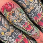 Фото пример рисунка тату с волком 16.12.2021 №0446 - Wolf tattoo - tatufoto.com