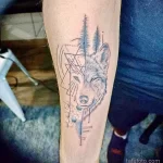 Фото пример рисунка тату с волком 16.12.2021 №0450 - Wolf tattoo - tatufoto.com