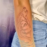 Фото пример рисунка тату с волком 16.12.2021 №0453 - Wolf tattoo - tatufoto.com