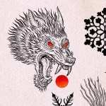Фото пример рисунка тату с волком 16.12.2021 №0466 - Wolf tattoo - tatufoto.com