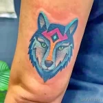Фото пример рисунка тату с волком 16.12.2021 №0468 - Wolf tattoo - tatufoto.com