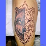 Фото пример рисунка тату с волком 16.12.2021 №0473 - Wolf tattoo - tatufoto.com