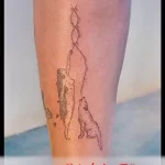 Фото пример рисунка тату с волком 16.12.2021 №0486 - Wolf tattoo - tatufoto.com