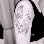 Фото пример рисунка тату с волком 16.12.2021 №0488 - Wolf tattoo - tatufoto.com