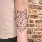 Фото пример рисунка тату с волком 16.12.2021 №0498 - Wolf tattoo - tatufoto.com