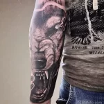 Фото пример рисунка тату с волком 16.12.2021 №0506 - Wolf tattoo - tatufoto.com