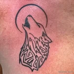 Фото пример рисунка тату с волком 16.12.2021 №0600 - Wolf tattoo - tatufoto.com