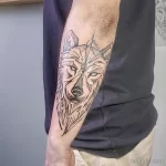 Фото пример рисунка тату с волком 16.12.2021 №0605 - Wolf tattoo - tatufoto.com