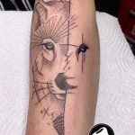 Фото пример рисунка тату с волком 16.12.2021 №0646 - Wolf tattoo - tatufoto.com