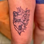 Фото пример рисунка тату с волком 16.12.2021 №0671 - Wolf tattoo - tatufoto.com