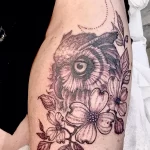 Фото пример рисунка тату сова 13,12,2021 - №017 - Owl Tattoo - tatufoto.com