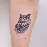 Фото пример рисунка тату сова 13,12,2021 - №031 - Owl Tattoo - tatufoto.com