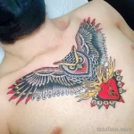 Фото пример рисунка тату сова 13,12,2021 - №035 - Owl Tattoo - tatufoto.com