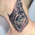 Фото пример рисунка тату сова 13,12,2021 - №044 - Owl Tattoo - tatufoto.com
