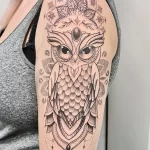 Фото пример рисунка тату сова 13,12,2021 - №056 - Owl Tattoo - tatufoto.com