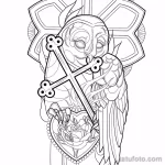 Фото пример рисунка тату сова 13,12,2021 - №057 - Owl Tattoo - tatufoto.com