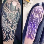 Фото пример рисунка тату сова 13,12,2021 - №063 - Owl Tattoo - tatufoto.com