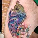 Фото пример рисунка тату сова 13,12,2021 - №069 - Owl Tattoo - tatufoto.com