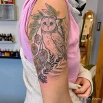 Фото пример рисунка тату сова 13,12,2021 - №072 - Owl Tattoo - tatufoto.com