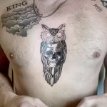 Фото пример рисунка тату сова 13,12,2021 - №076 - Owl Tattoo - tatufoto.com