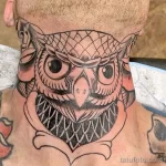 Фото пример рисунка тату сова 13,12,2021 - №077 - Owl Tattoo - tatufoto.com