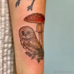 Фото пример рисунка тату сова 13,12,2021 - №084 - Owl Tattoo - tatufoto.com
