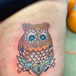 Фото пример рисунка тату сова 13,12,2021 - №096 - Owl Tattoo - tatufoto.com