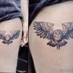 Фото пример рисунка тату сова 13,12,2021 - №097 - Owl Tattoo - tatufoto.com