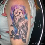 Фото пример рисунка тату сова 13,12,2021 - №098 - Owl Tattoo - tatufoto.com