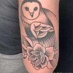 Фото пример рисунка тату сова 13,12,2021 - №100 - Owl Tattoo - tatufoto.com