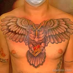 Фото пример рисунка тату сова 13,12,2021 - №101 - Owl Tattoo - tatufoto.com