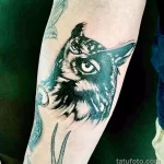 Фото пример рисунка тату сова 13,12,2021 - №104 - Owl Tattoo - tatufoto.com