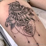 Фото пример рисунка тату сова 13,12,2021 - №107 - Owl Tattoo - tatufoto.com