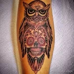 Фото пример рисунка тату сова 13,12,2021 - №124 - Owl Tattoo - tatufoto.com