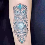 Фото пример рисунка тату сова 13,12,2021 - №128 - Owl Tattoo - tatufoto.com