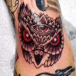Фото пример рисунка тату сова 13,12,2021 - №131 - Owl Tattoo - tatufoto.com