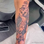 Фото пример рисунка тату сова 13,12,2021 - №132 - Owl Tattoo - tatufoto.com