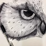 Фото пример рисунка тату сова 13,12,2021 - №134 - Owl Tattoo - tatufoto.com