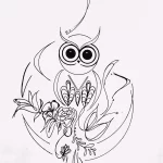 Фото пример рисунка тату сова 13,12,2021 - №142 - Owl Tattoo - tatufoto.com