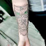 Фото пример рисунка тату сова 13,12,2021 - №148 - Owl Tattoo - tatufoto.com