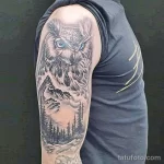 Фото пример рисунка тату сова 13,12,2021 - №159 - Owl Tattoo - tatufoto.com