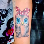 Фото пример рисунка тату сова 13,12,2021 - №160 - Owl Tattoo - tatufoto.com