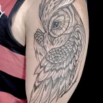 Фото пример рисунка тату сова 13,12,2021 - №170 - Owl Tattoo - tatufoto.com