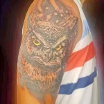 Фото пример рисунка тату сова 13,12,2021 - №174 - Owl Tattoo - tatufoto.com