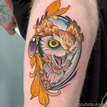 Фото пример рисунка тату сова 13,12,2021 - №178 - Owl Tattoo - tatufoto.com