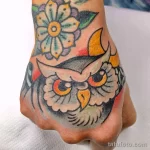 Фото пример рисунка тату сова 13,12,2021 - №200 - Owl Tattoo - tatufoto.com