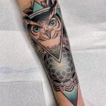 Фото пример рисунка тату сова 13,12,2021 - №205 - Owl Tattoo - tatufoto.com
