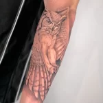 Фото пример рисунка тату сова 13,12,2021 - №207 - Owl Tattoo - tatufoto.com