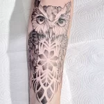 Фото пример рисунка тату сова 13,12,2021 - №211 - Owl Tattoo - tatufoto.com