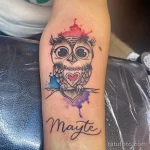 Фото пример рисунка тату сова 13,12,2021 - №212 - Owl Tattoo - tatufoto.com